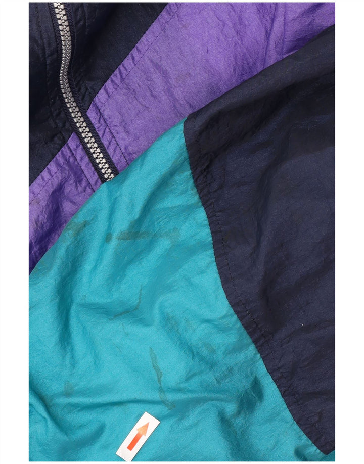 Sergio Tacchini Chaqueta de chándal para hombre IT 52 Large Azul marino Colorblock