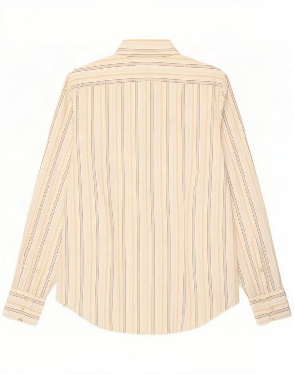 Camisa Benetton para hombre Mediana de algodón a rayas blancas