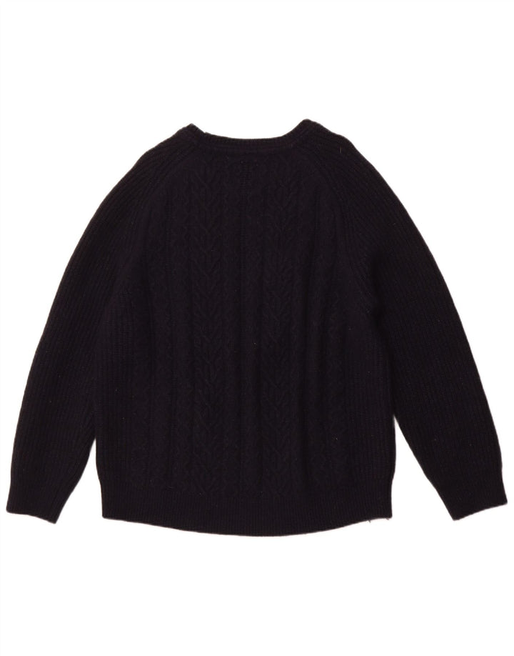 Suéter tipo jersey con cuello redondo para mujer de Fat Face UK 22 3XL Lana azul marino