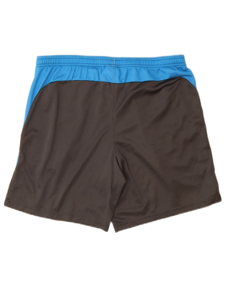 Nike - Pantalones cortos deportivos Dri Fit para hombre, poliéster color block, talla grande, color negro