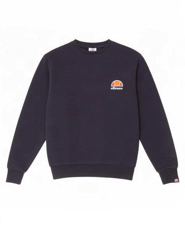 Ellesse Sudadera para mujer Jumper UK 12 Medium Azul marino Algodón Retro