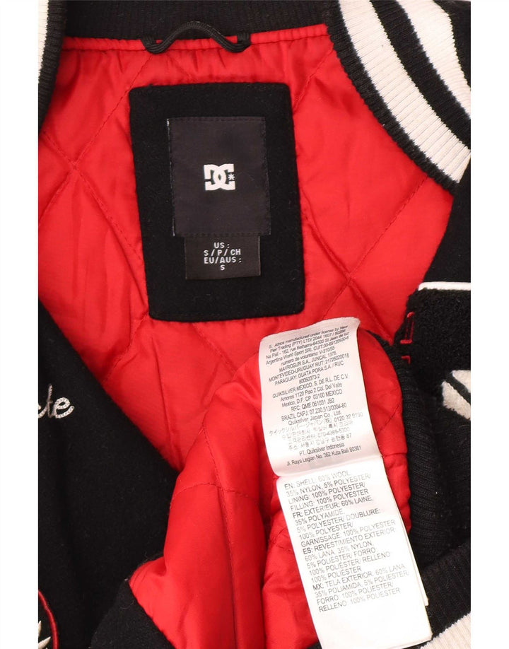 DC Mens Graphic Varsity Jacket UK 36 Small Lana Negra