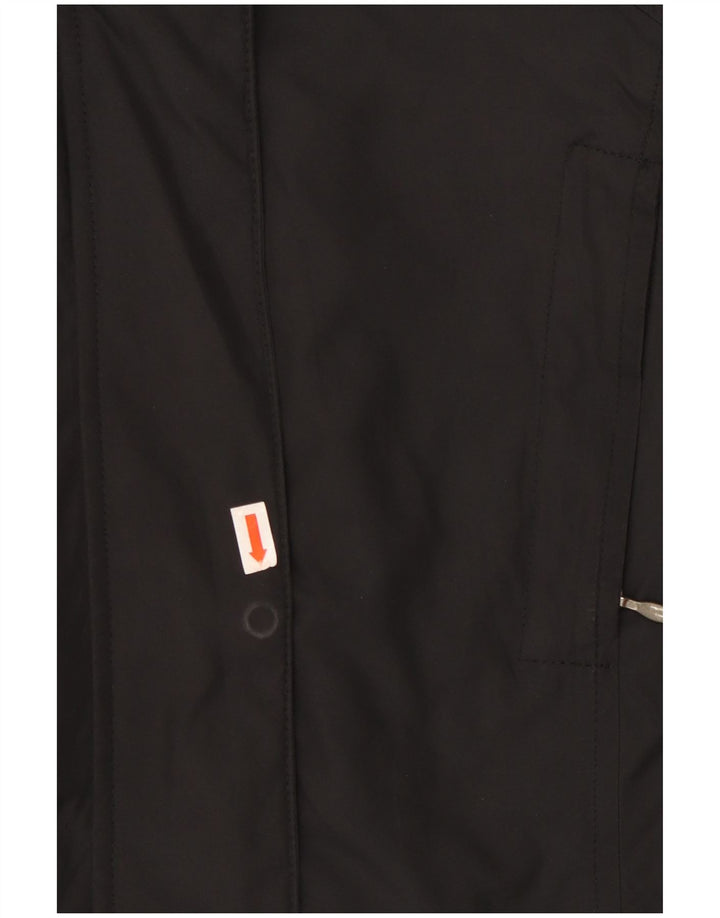 CHAMPION Womens Windbreaker Jacket UK 10 Small Black Polyester
