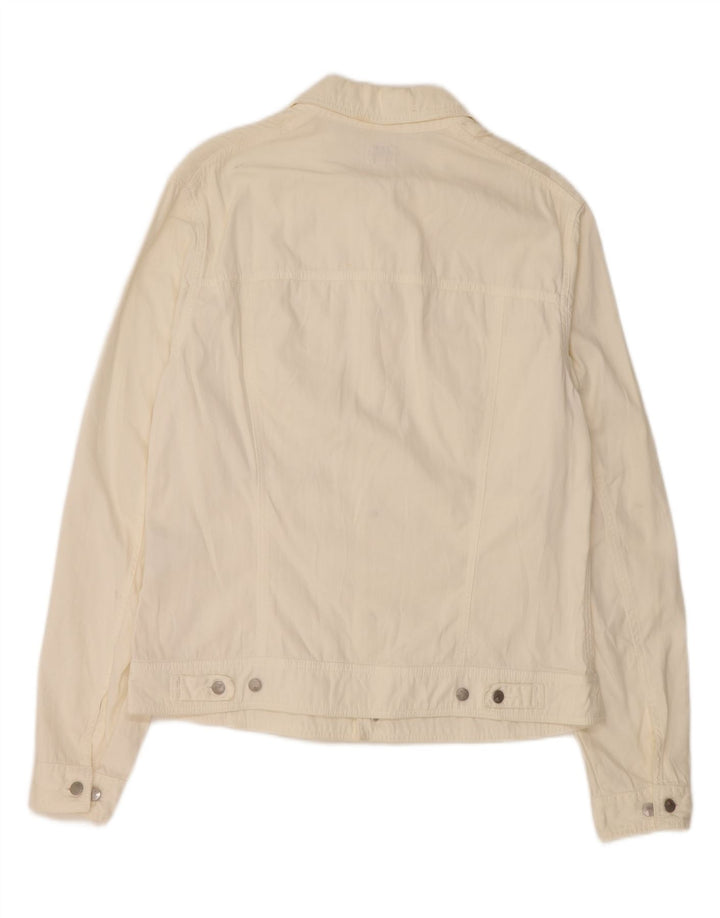 CALVIN KLEIN Chaqueta vaquera para hombre UK 38 Mediana Algodón blanco