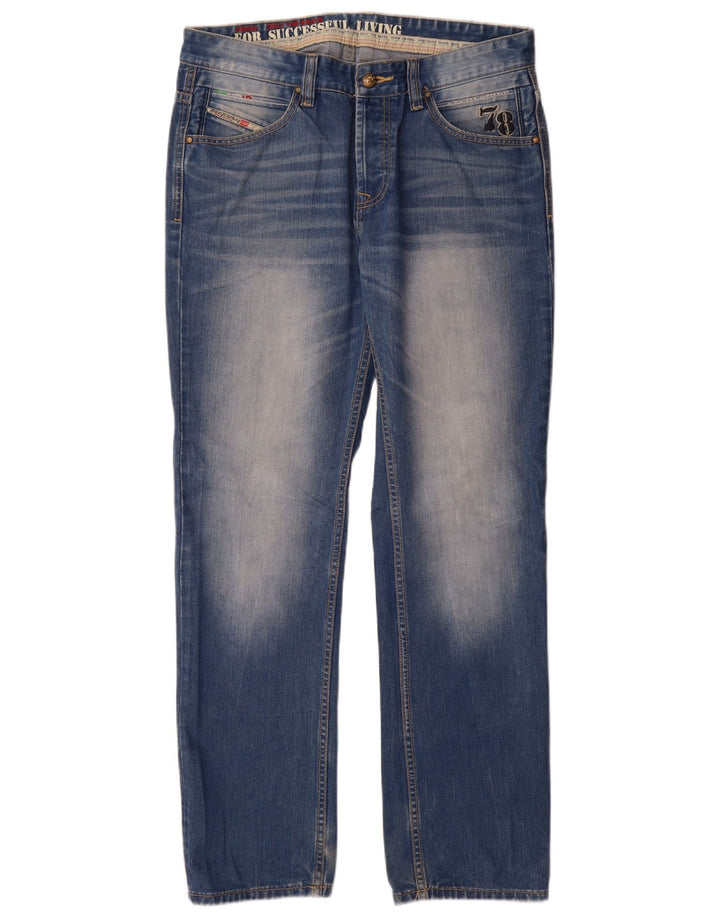 Diesel Vaqueros Rectos Para Hombre W34 L32 Azul