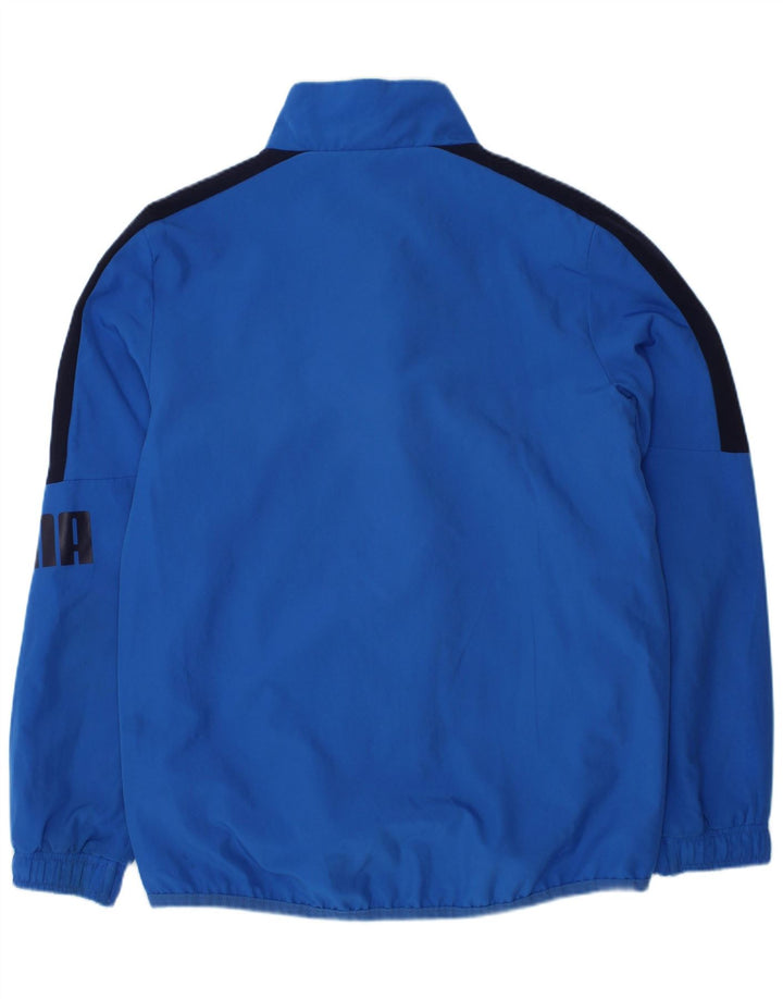 PUMA Chaqueta de chándal con gráfico gráfico para niños 7-8 años Azul Colorblock