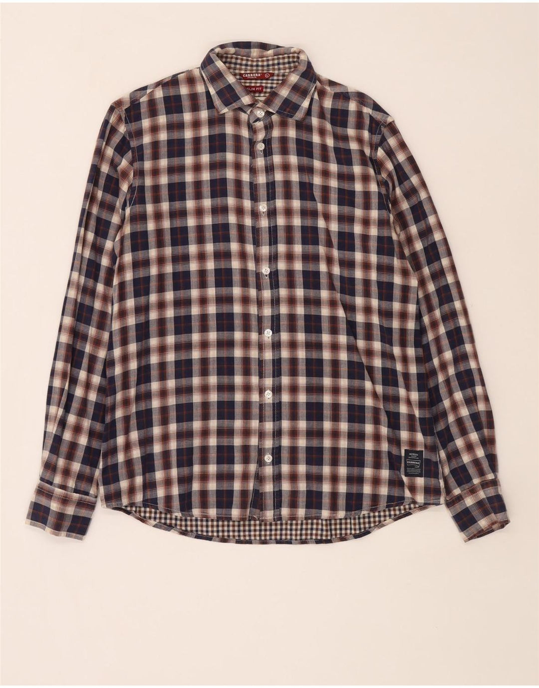 Camisa Carrera Slim Fit para hombre, talla grande, color azul marino