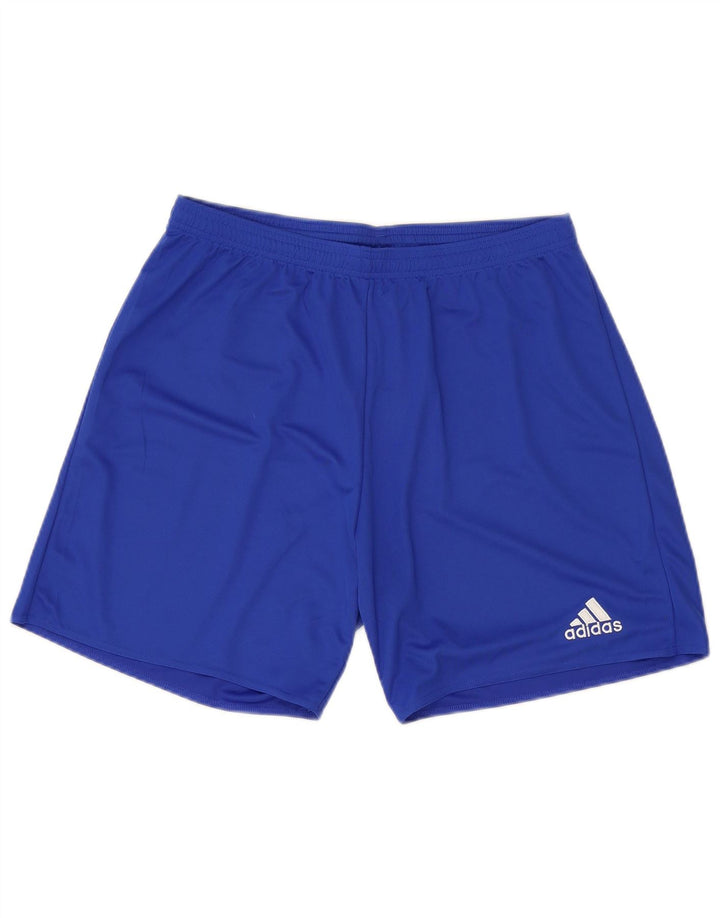 ADIDAS Mens Climalite Sport Shorts Large  Blue Polyester