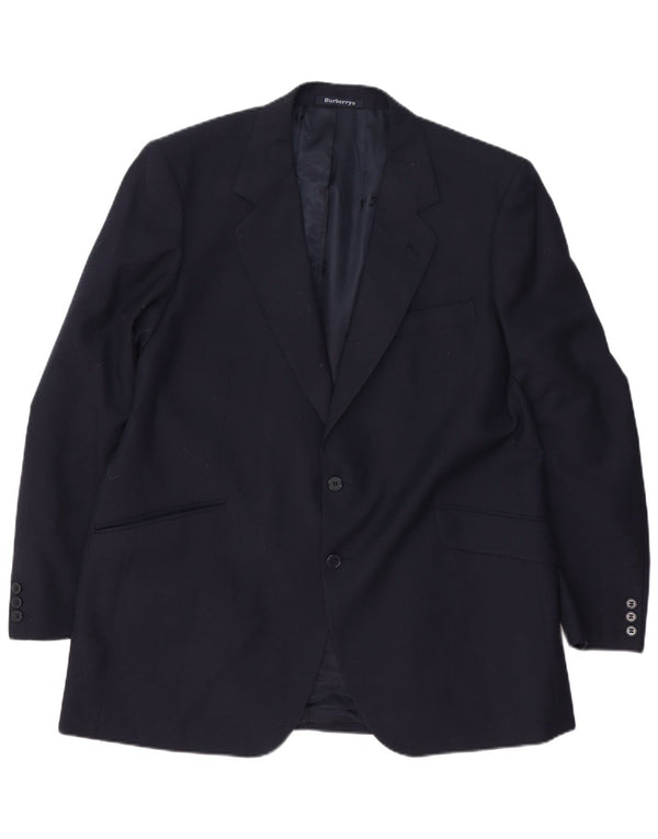 BURBERRYS Chaqueta tipo blazer de 2 botones para hombre UK 40 Large Azul marino