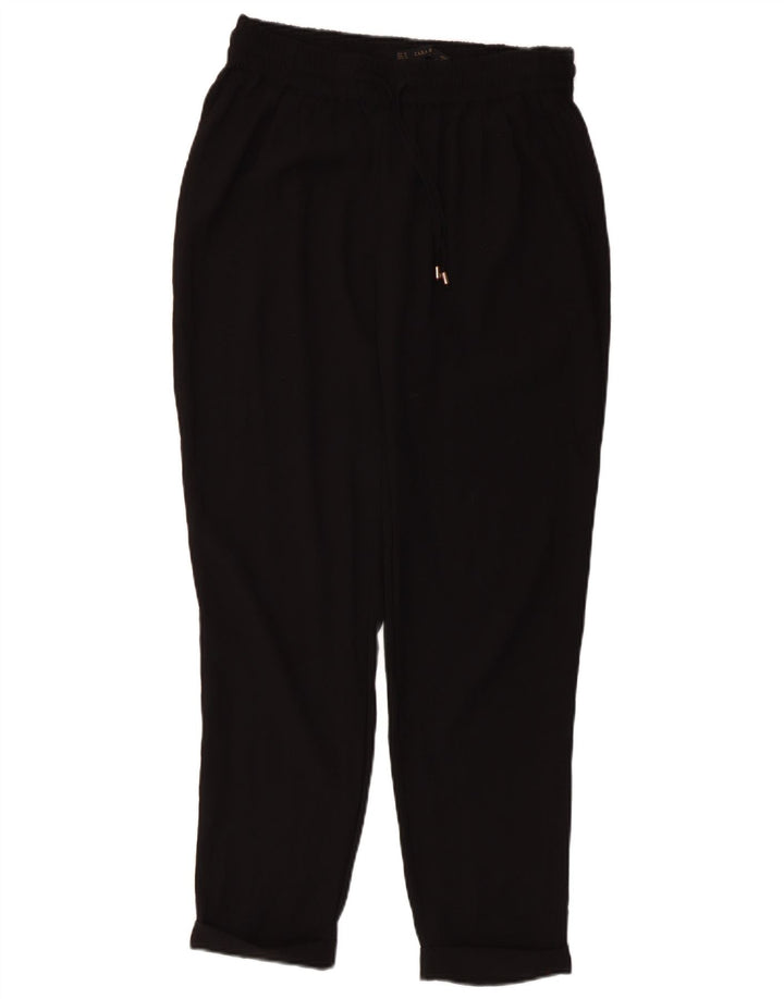 Zara Mujer Pantalón Chino Tapered Mediano W28 L27 Negro