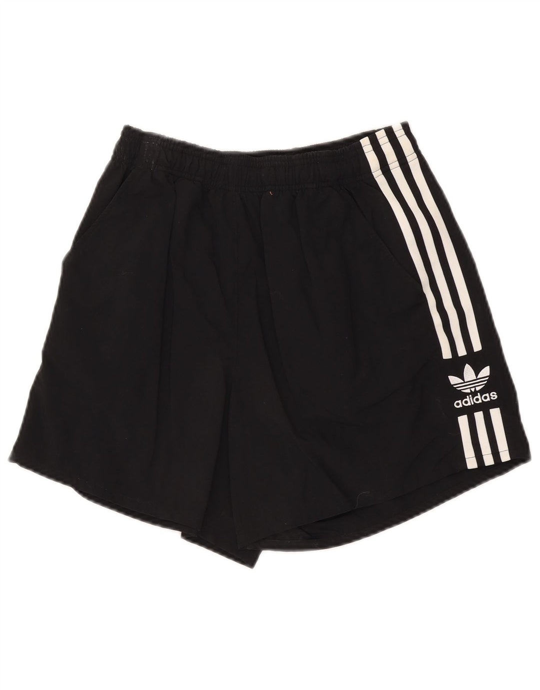 ADIDAS Pantalones cortos deportivos para mujer UK 12 Mediano Negro Poliéster
