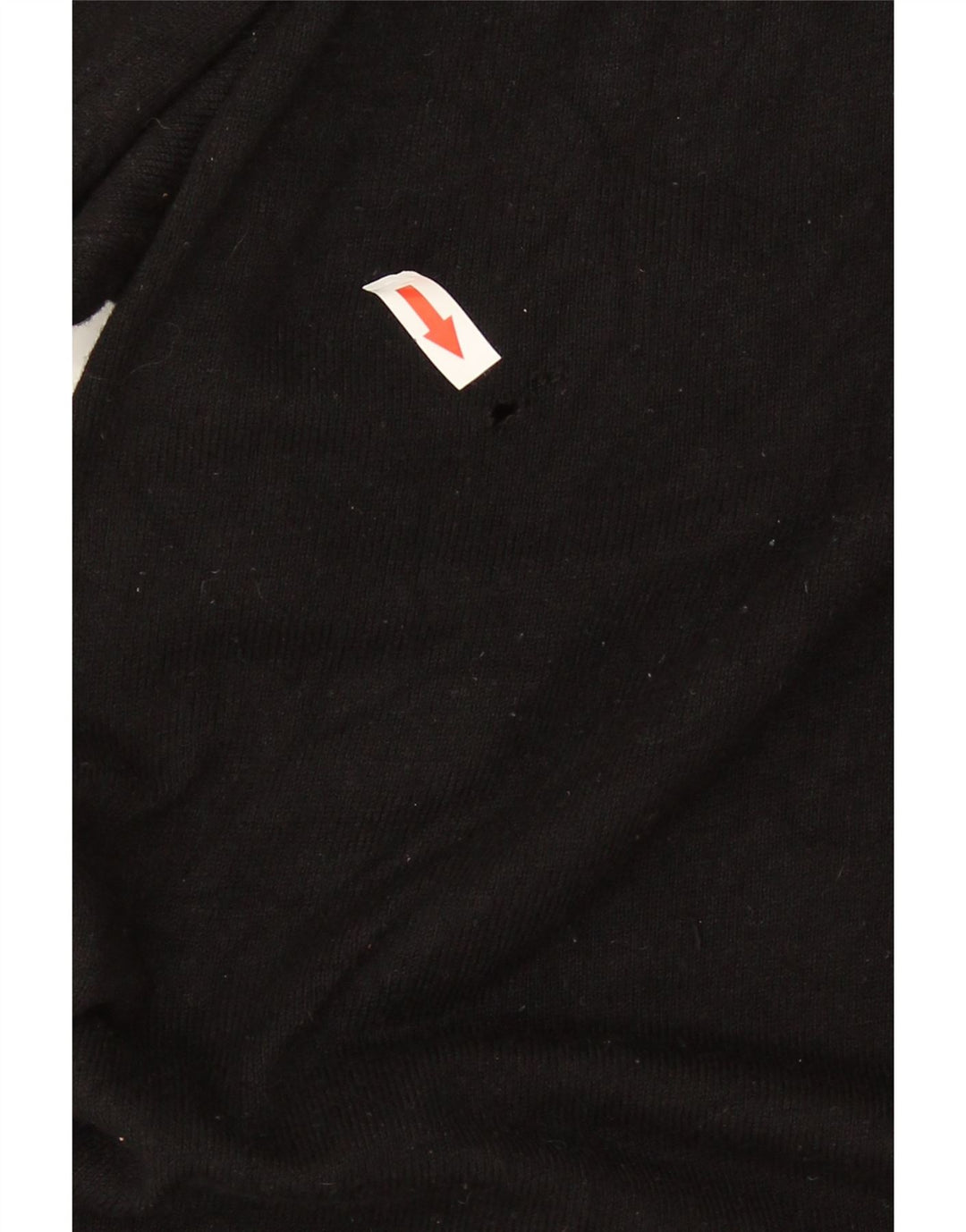 Marks & Spencer Suéter tipo jersey con cremallera y cuello para mujer UK 46 Large Viscosa negra