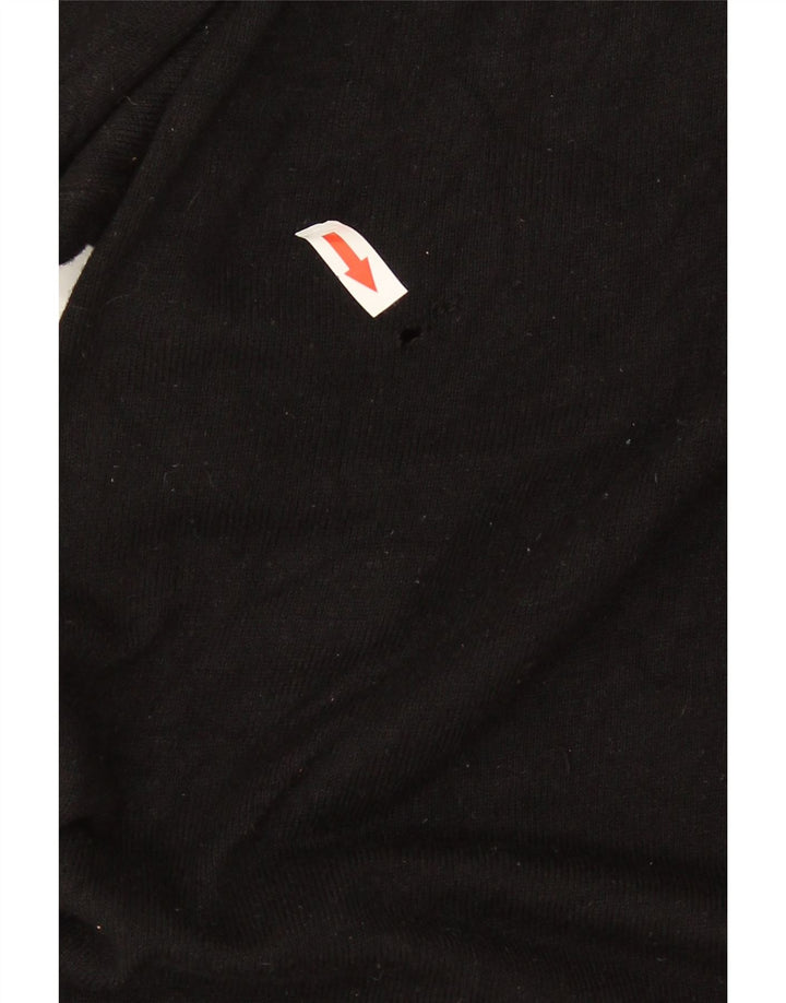 Marks & Spencer Suéter tipo jersey con cremallera y cuello para mujer UK 46 Large Viscosa negra