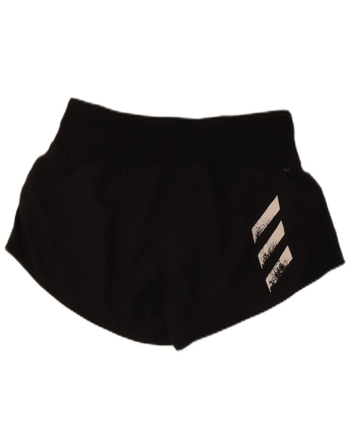 Adidas Pantalones cortos deportivos para mujer UK 10 Small Black Poliéster