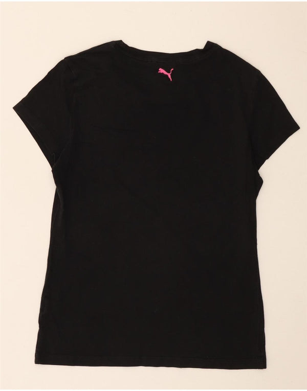 Puma Camiseta gráfica para mujer Top UK 10 Small Black