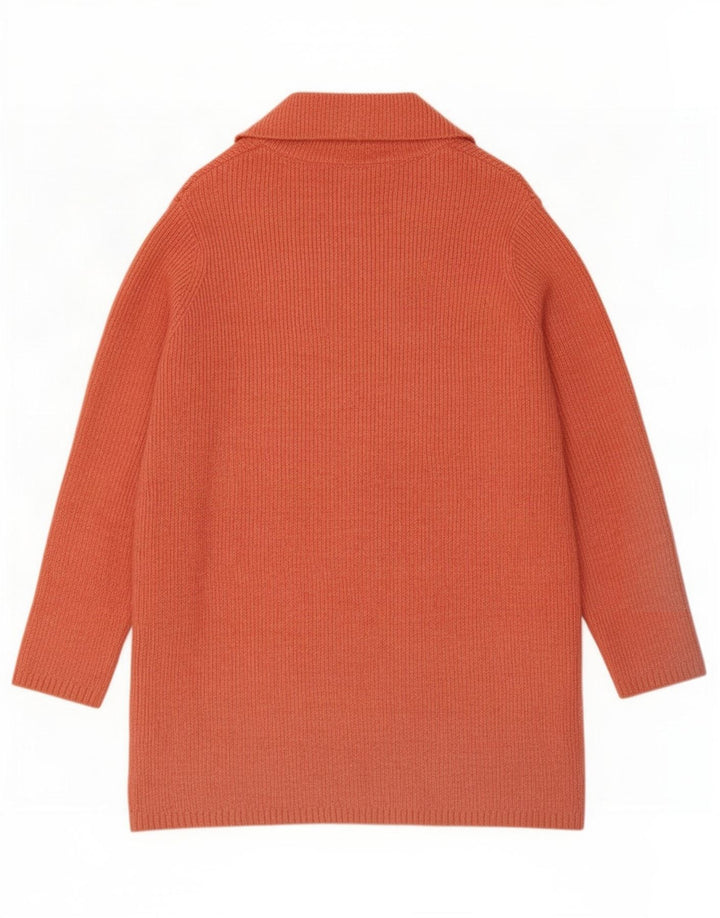 Marks & Spencer - Cárdigan abierto largo para mujer, talla 40, color naranja mediano
