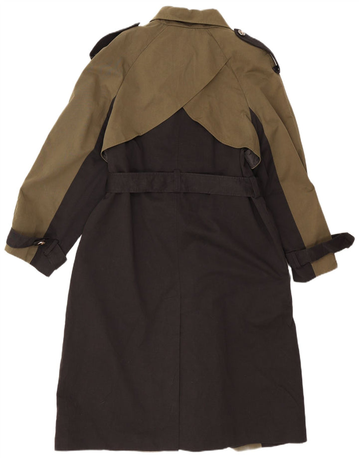 Gabardina extragrande para mujer Oasis UK 40 Small Caqui Colorblock Poliéster