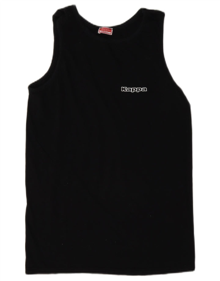 Kappa Mujer Chaleco Top UK 10 Small Negro