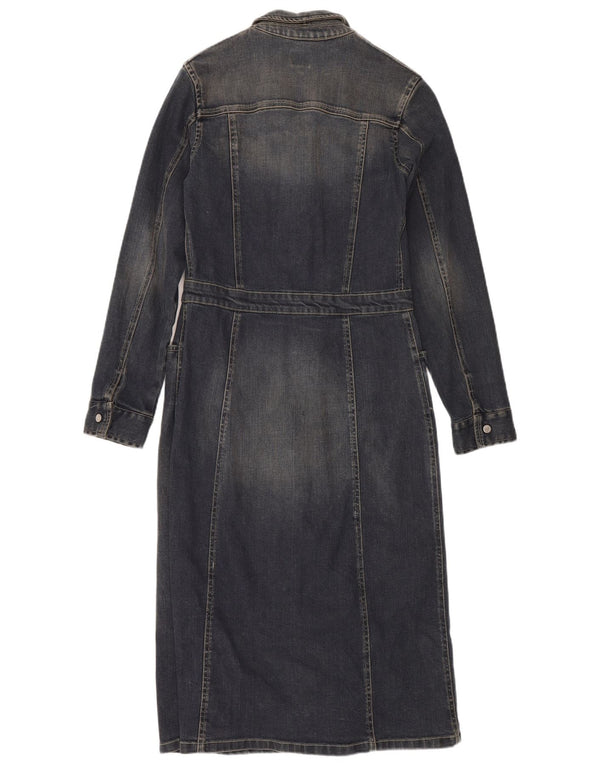 Calvin Klein Jeans Vestido largo de mezclilla para mujer UK 44 Grande Algodón azul marino