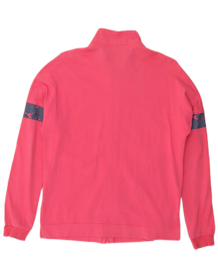 DIADORA Chaqueta superior de chándal con gráfico para mujer UK 40 Small Pink Colourblock