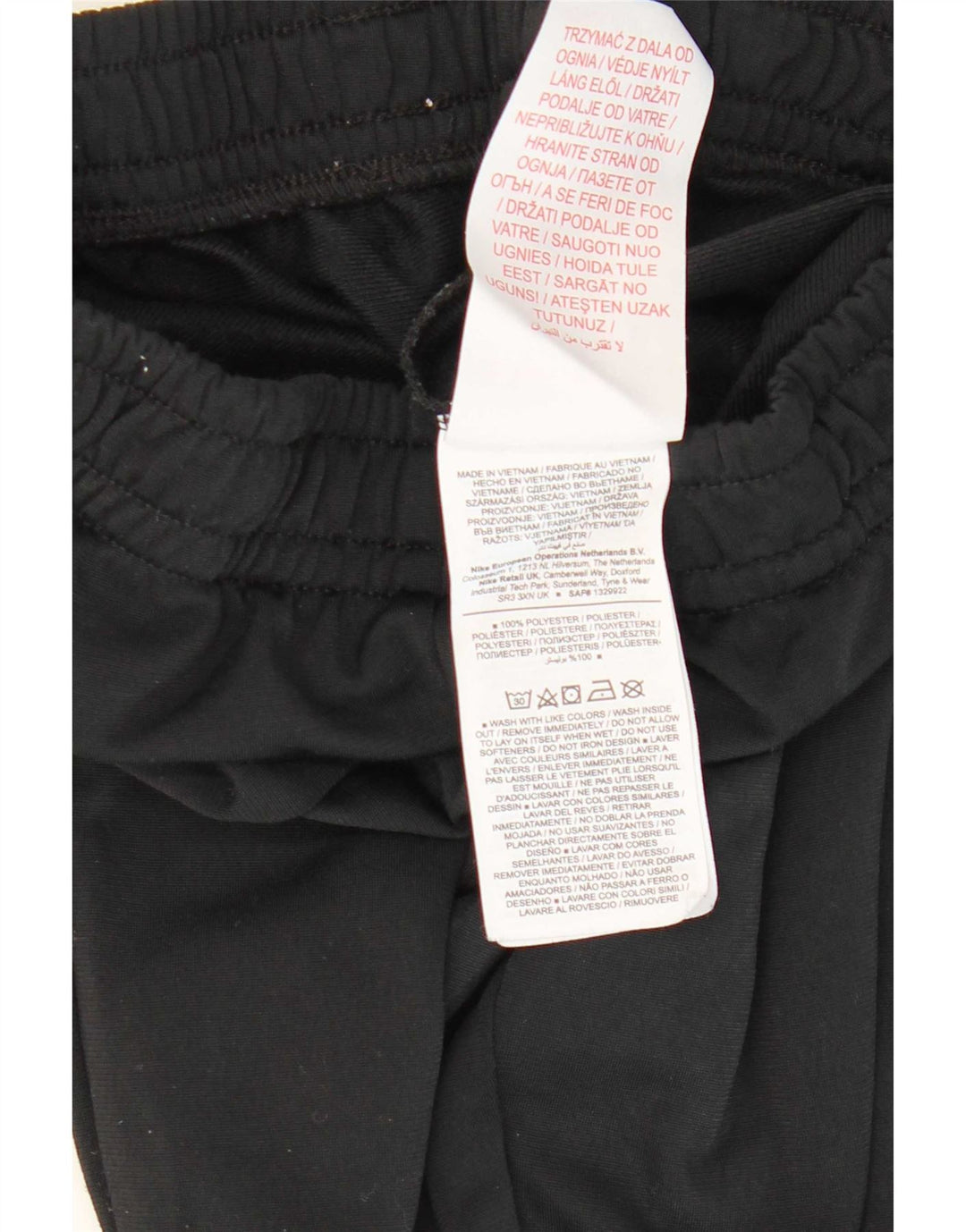 Nike Pantalones de chándal para niño Joggers 10-11 años Mediano Negro Poliéster