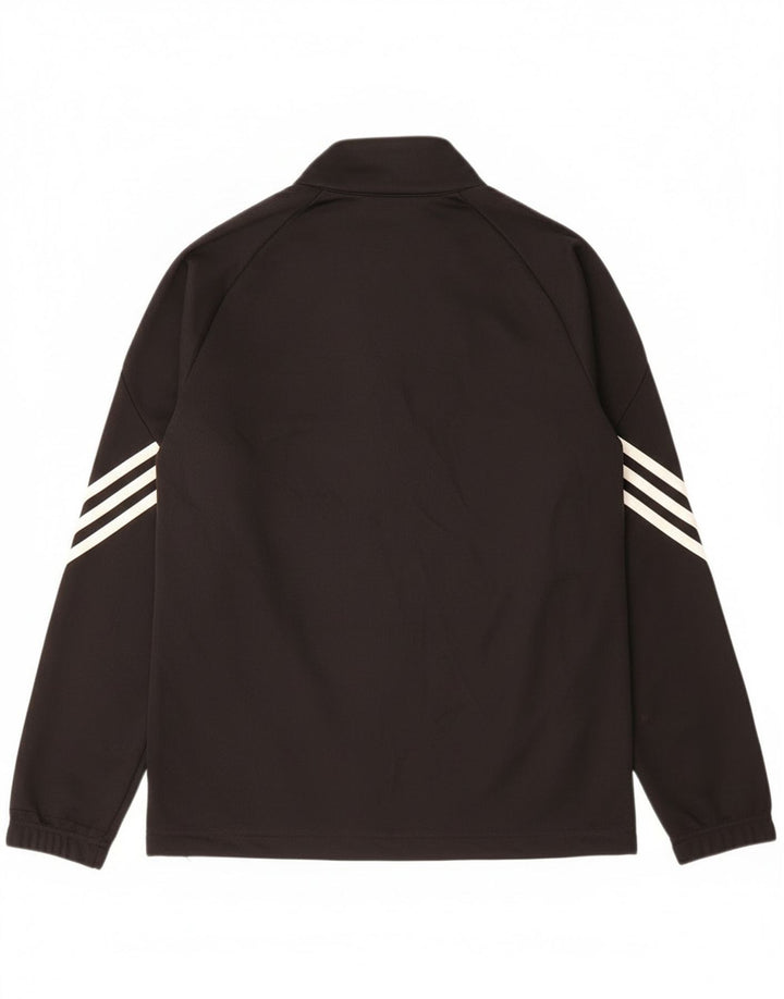 Adidas Chicos Climalite Chándal Top Chaqueta 13-14 Años Negro Poliéster