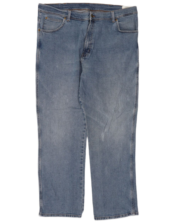 Wrangler Vaqueros rectos de corte regular para hombre W40 L30 Algodón azul