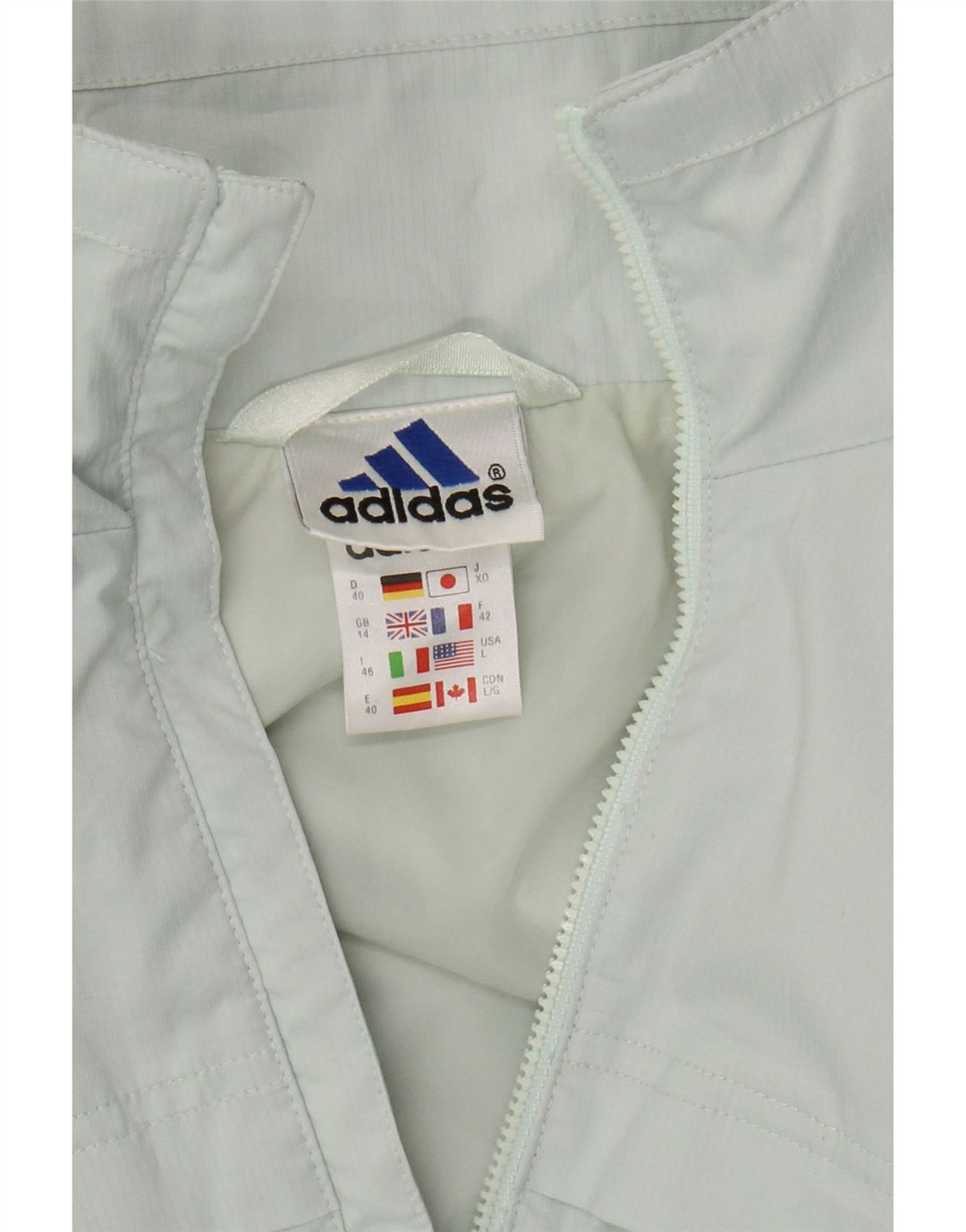 ADIDAS Chaqueta de chándal para mujer UK 40 Grande Poliéster turquesa