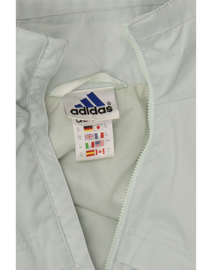 ADIDAS Chaqueta de chándal para mujer UK 40 Grande Poliéster turquesa
