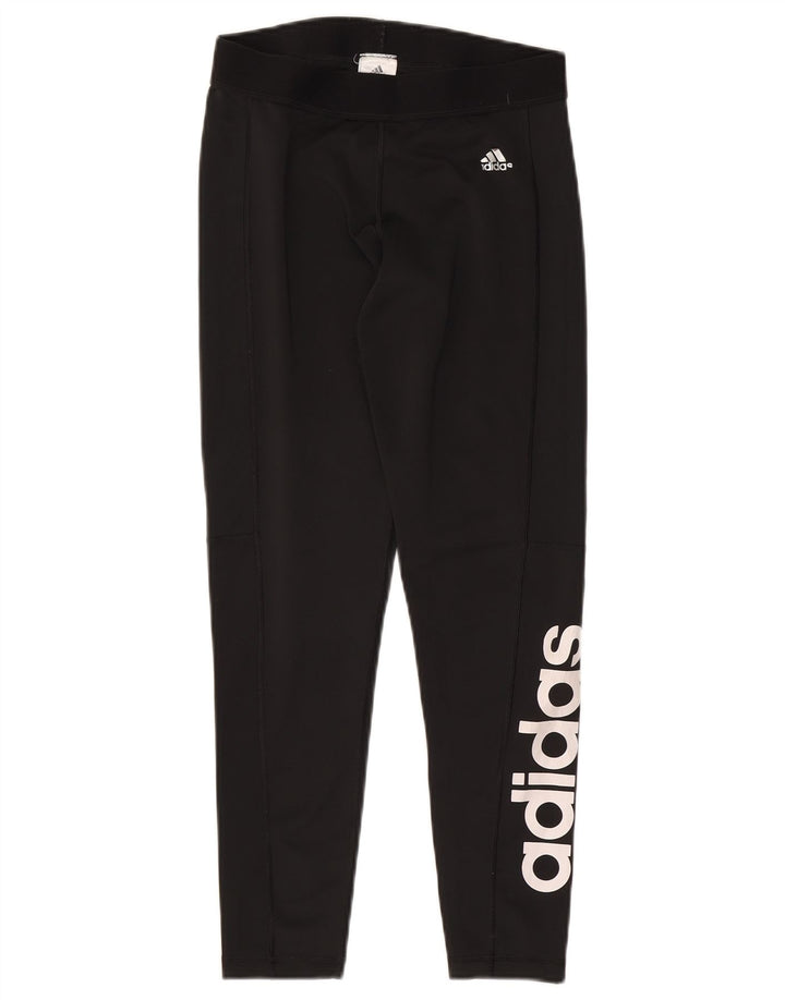 Adidas Leggings gráficos para mujer Reino Unido 12/14 Mediano Negro Poliéster
