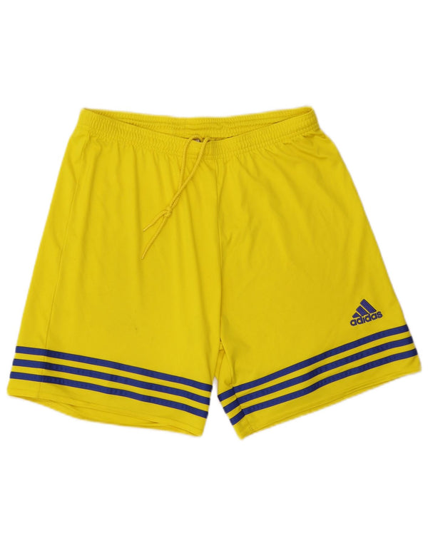 Adidas Mens Climalite Sport Shorts Grande Amarillo Poliéster