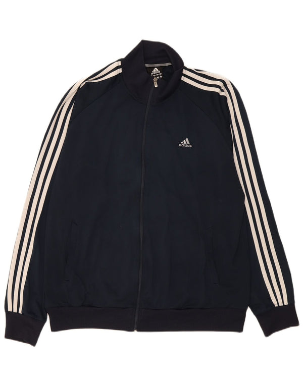 Adidas Mens Clima 365 Chándal Top Chaqueta Grande Azul Marino Poliéster