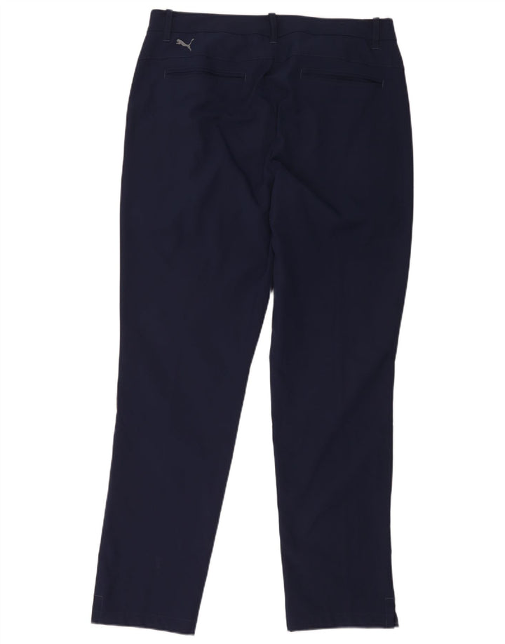 Puma Pantalones chinos ajustados para hombre W34 L32 Poliéster azul marino
