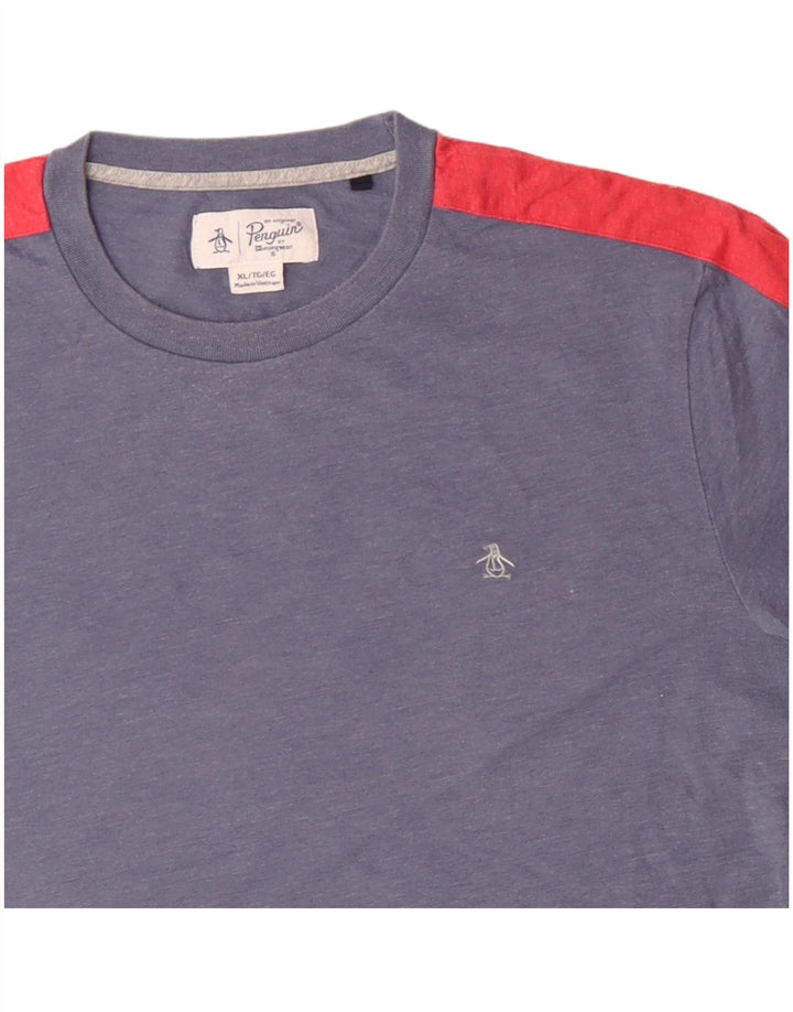 PENGUIN Camiseta Hombre Top XL Azul Colorblock