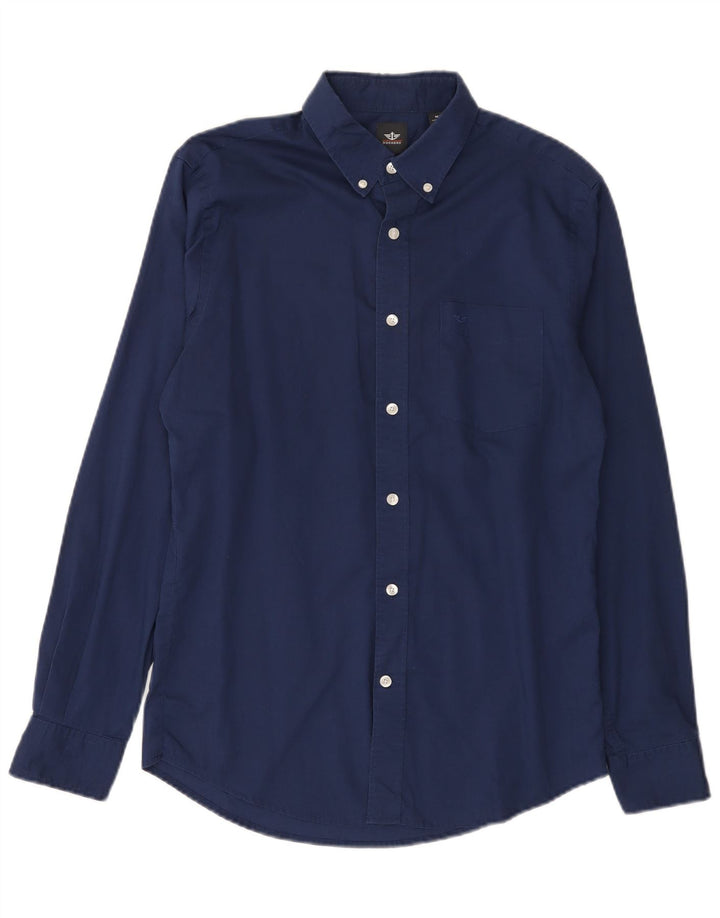 Camisa Dockers Hombre Mediana Azul Marino Algodón