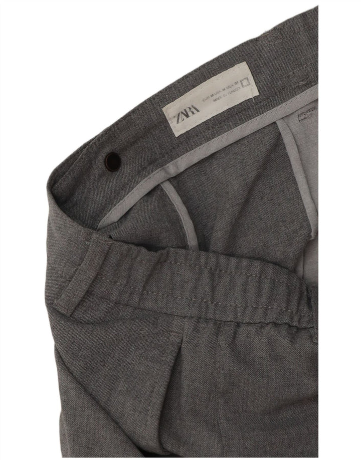 Zara Hombre Pantalón Chino Slim Medium W31 L28 Gris
