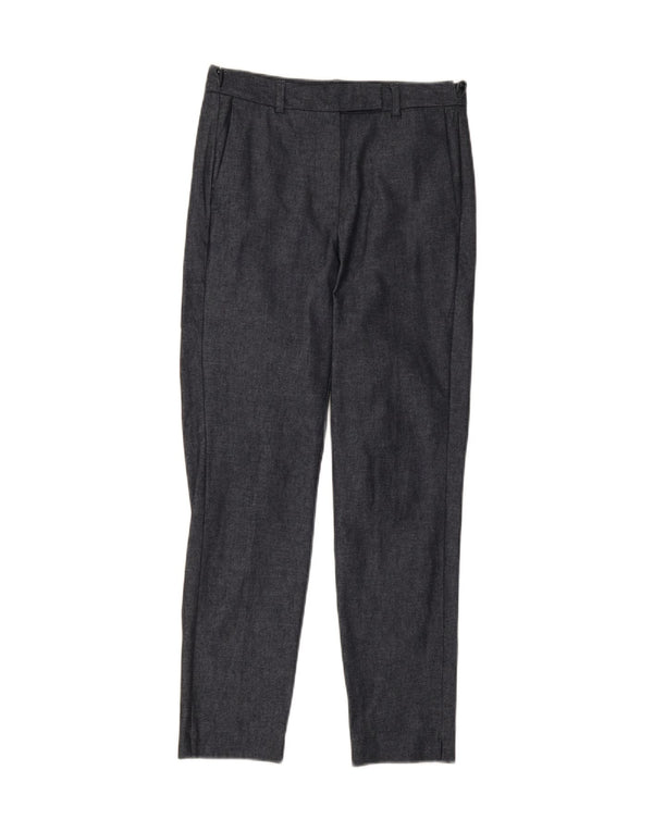 Marks & Spencer Pantalones de traje rectos para mujer UK 8 Small W26 L28 Azul marino