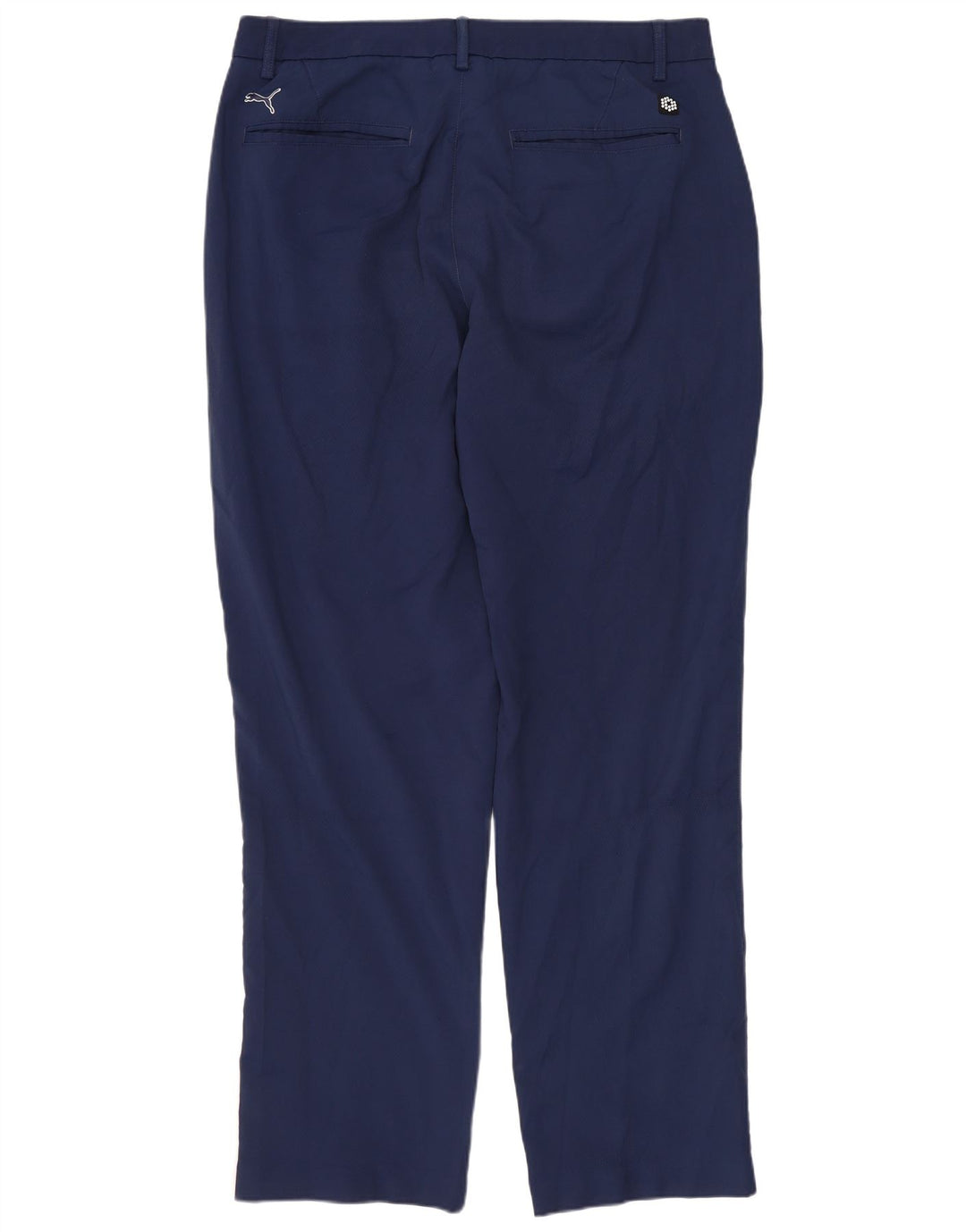 PUMA Pantalón chino ajustado para hombre W34 L32 Poliéster azul marino