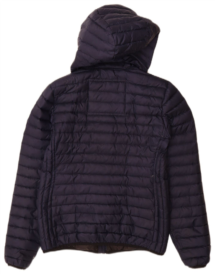 Superdry Chaqueta Acolchada Con Capucha Para Mujer UK 44 Poliéster Azul Marino Mediano