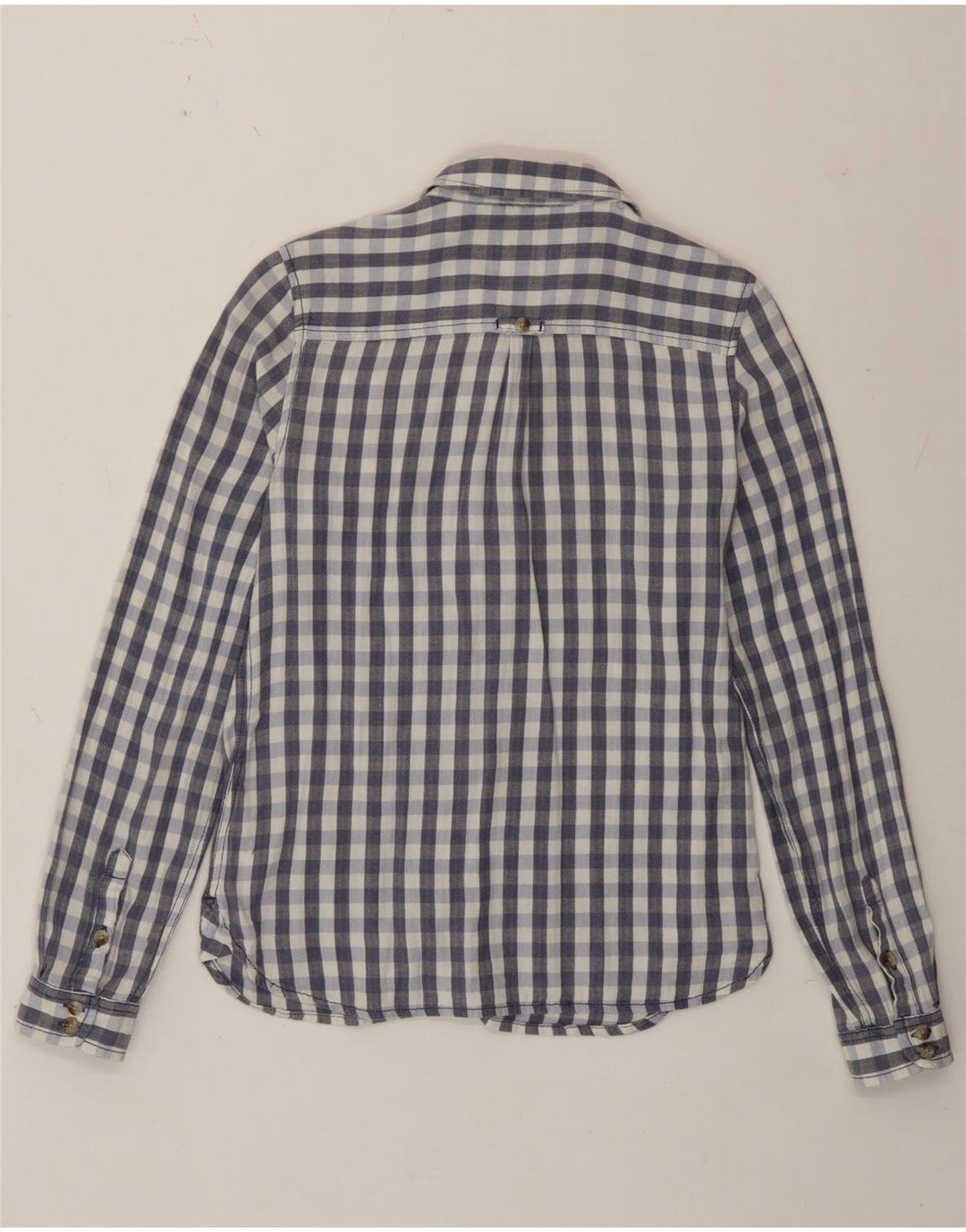 Camisa de corte clásico para mujer de Fat Face UK 40 Algodón a cuadros azul medio