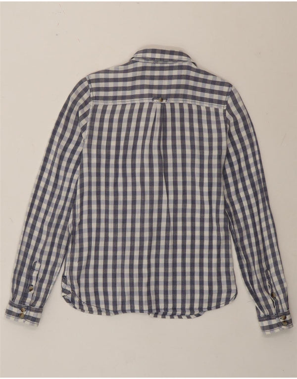 Camisa de corte clásico para mujer de Fat Face UK 40 Algodón a cuadros azul medio