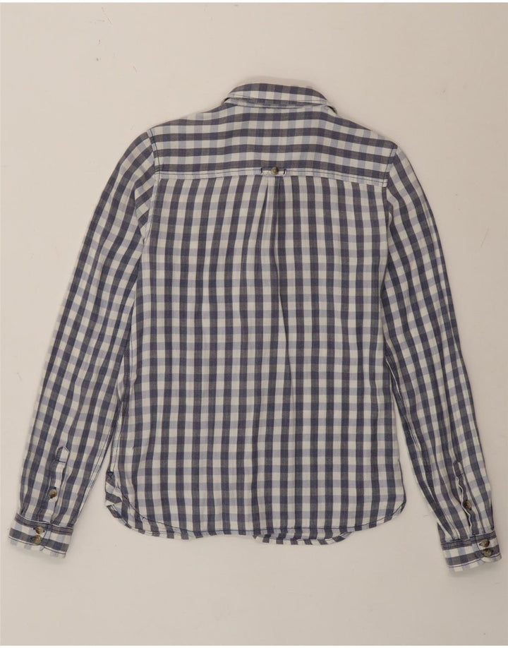 Camisa de corte clásico para mujer de Fat Face UK 40 Algodón a cuadros azul medio