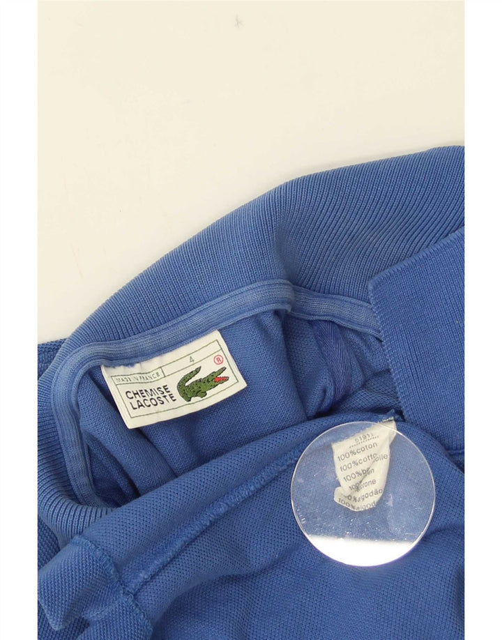 Polo Lacoste para hombre talla 4 algodón azul medio