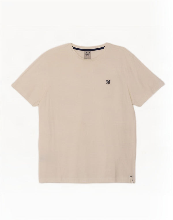 Crew Clothing Camiseta para hombre Top Medium White Cotton