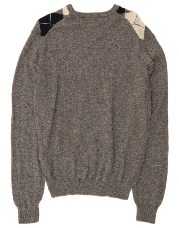 Marks & Spencer Jersey con Cuello en V Azul Harbor para Hombre Gris Medio