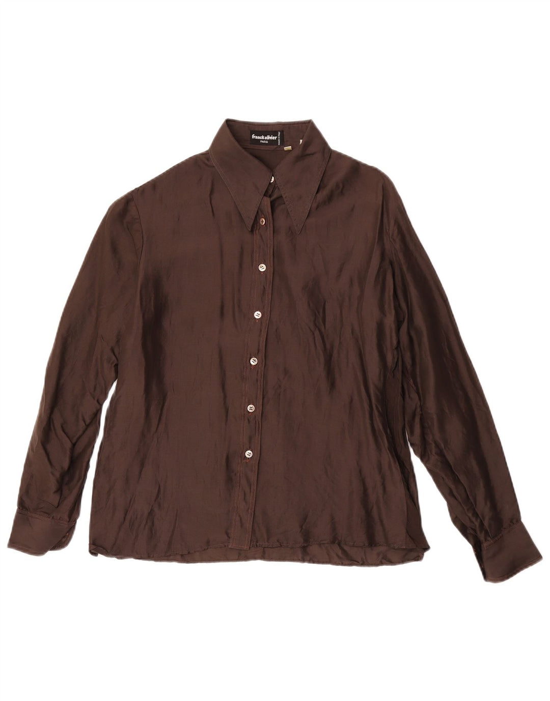 Franck Olivier Camisa Mujer IT 44 Marrón Medio