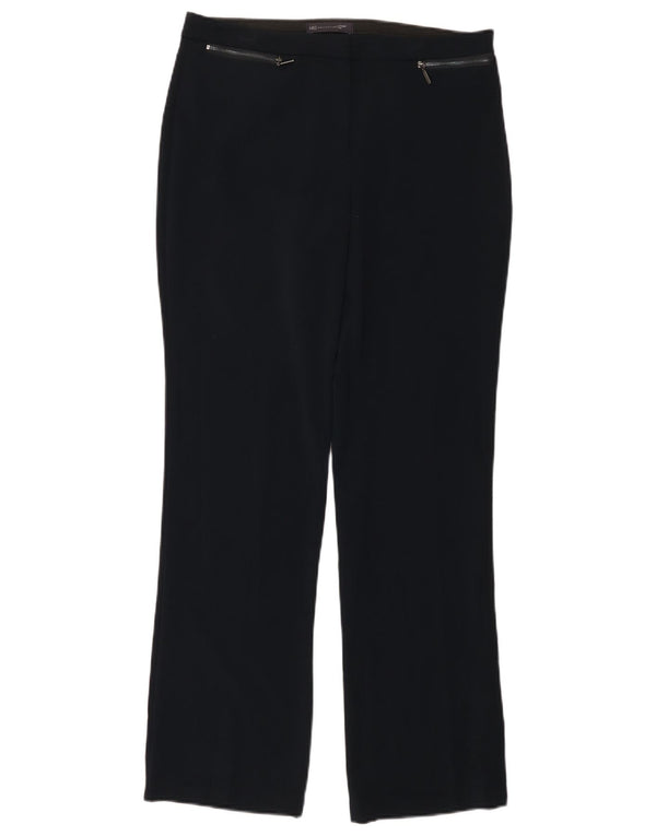 Marks & Spencer Pantalones casuales para mujer UK 12 Medium W32 L30 Azul marino