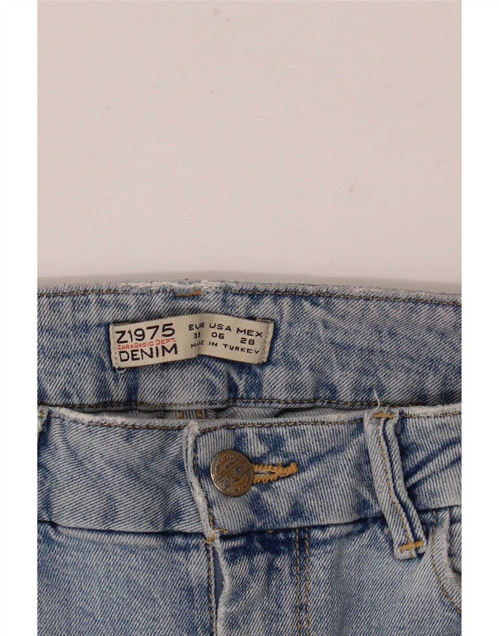 Zara Jeans Slim Desgastados para Mujer EU 38 Small W28 L28 Azul