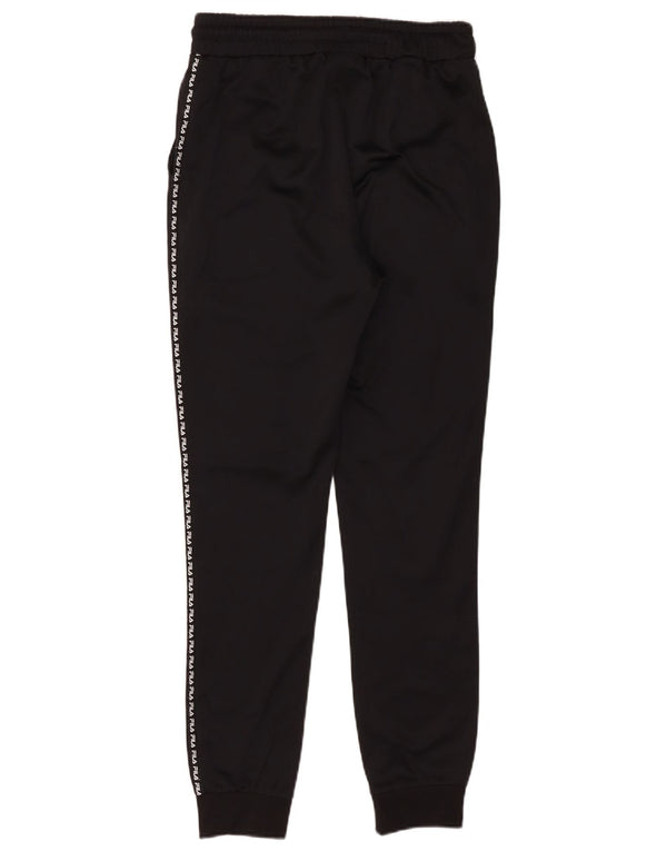 Fila Pantalones de chándal gráficos para mujer Joggers UK 6 XS Poliéster negro