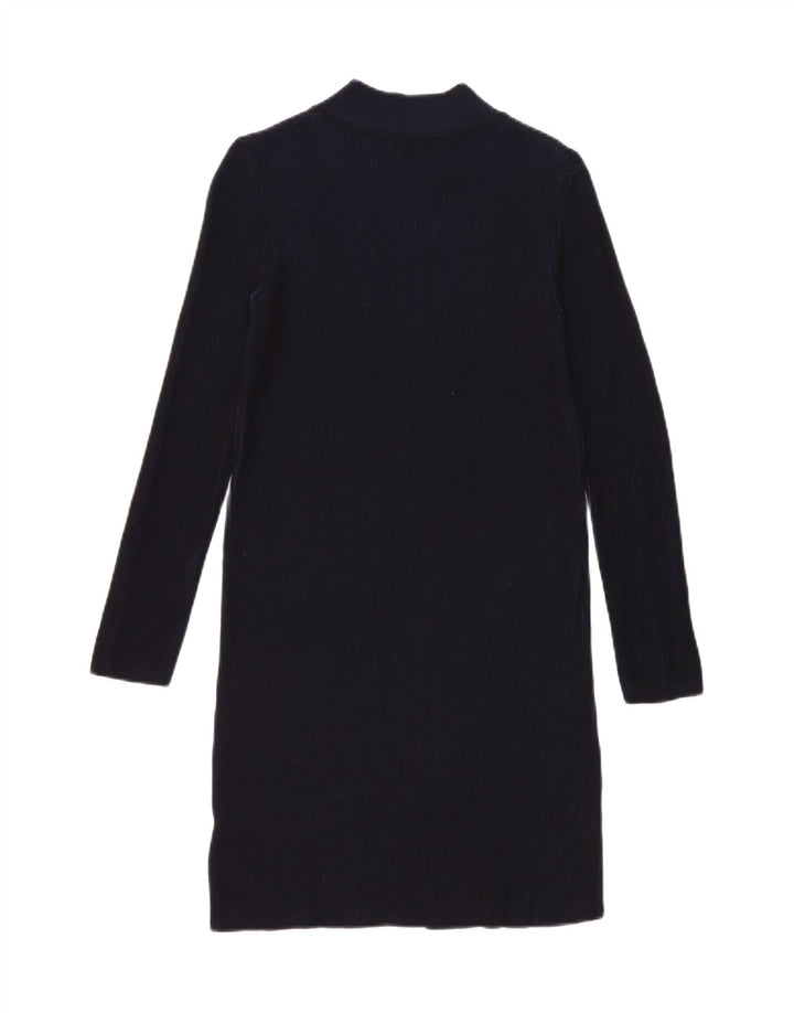 Phase Eight Vestido recto de manga larga para mujer UK 40 Viscosa azul marino mediano
